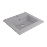 1643-006-0126 Bocchi Milano Etajerli Lavabo 50 cm Mat Gri