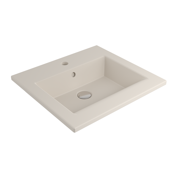1643-007-0126 Bocchi Milano Etajerli Lavabo 50 cm Mat Yasemin