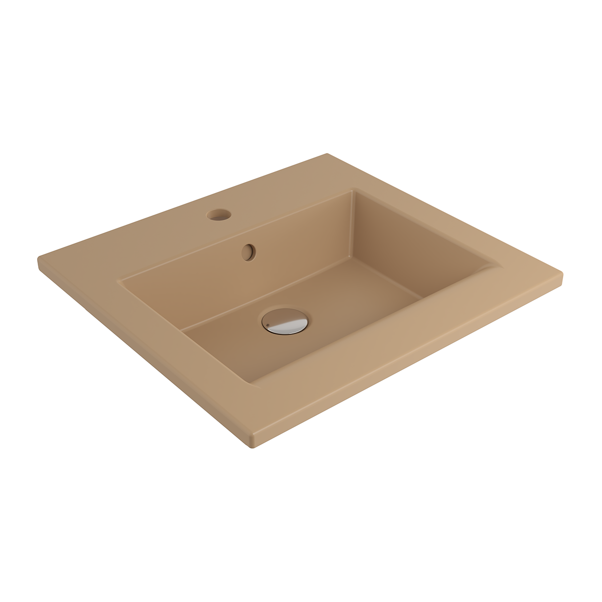 1643-011-0126 Bocchi Milano Etajerli Lavabo 50 cm Mat Kaşmir