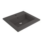 1643-020-0126 Bocchi Milano Etajerli Lavabo 50 cm Mat Antrasit
