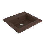 1643-025-0126 Bocchi Milano Etajerli Lavabo 50 cm Mat Kahve