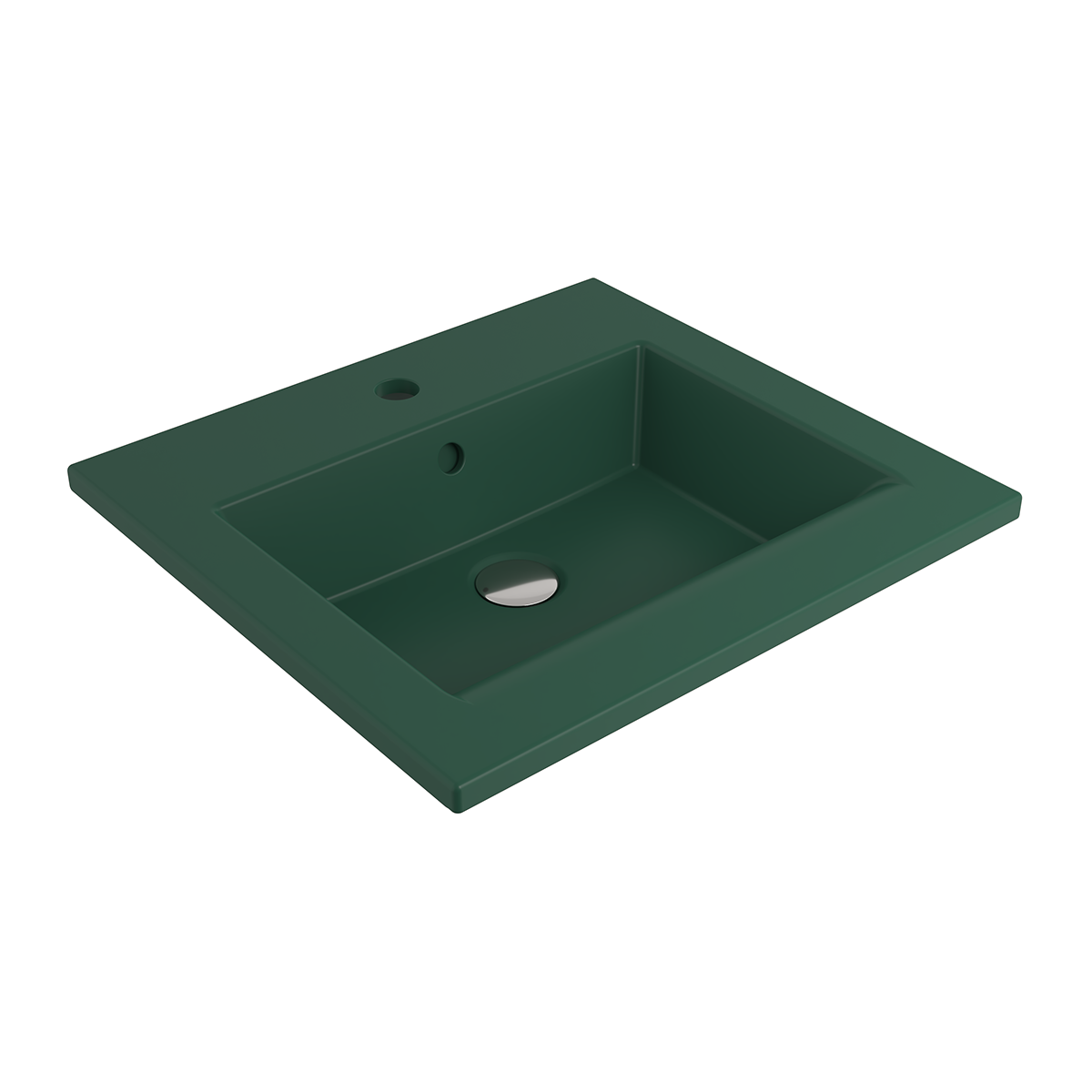 1643-027-0126 Bocchi Milano Etajerli Lavabo 50 cm Mat Yeşil