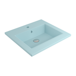 1643-029-0126 Bocchi Milano Etajerli Lavabo 50 cm Mat Buz Mavisi