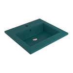 1643-071-0126 Bocchi Milano Etajerli Lavabo 50 cm Mat Petrol Mavisi