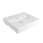 1644-002-0126 Bocchi Milano 50 cm Lavabo Batarya Delikli Mat Beyaz