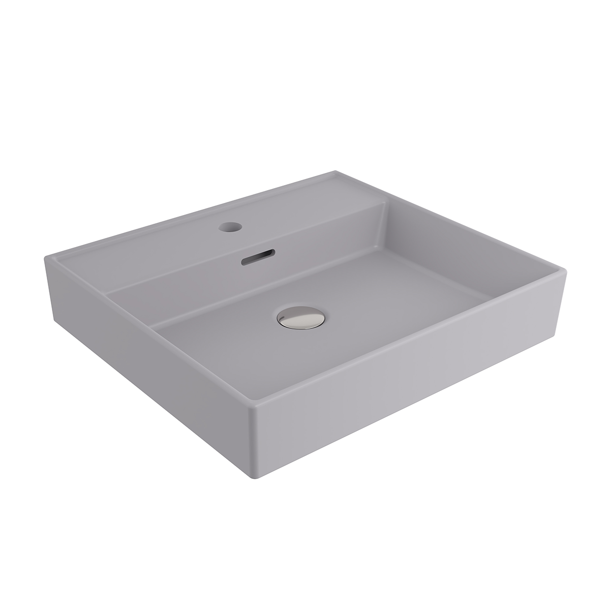 1644-006-0126 Bocchi Milano 50 cm Lavabo  Mat Gri