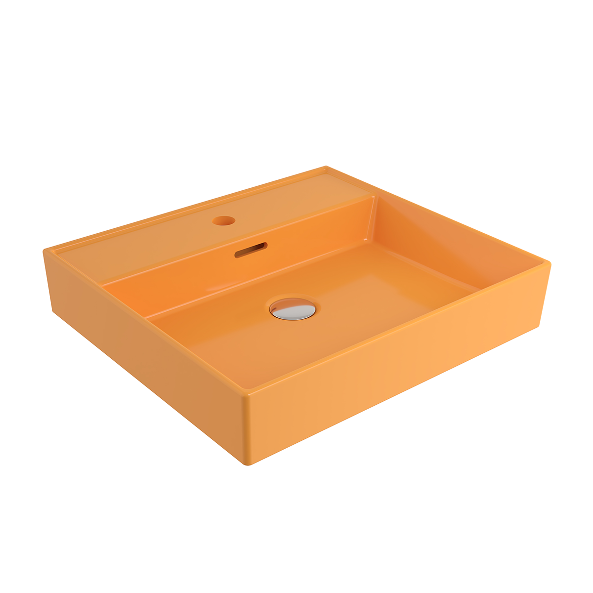 1644-021-0126 Bocchi Milano 50 cm Lavabo Batarya Delikli P. Mandalina Sarısı