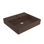 1644-025-0126 Bocchi Milano 50 cm Lavabo Batarya Delikli Mat Kahve