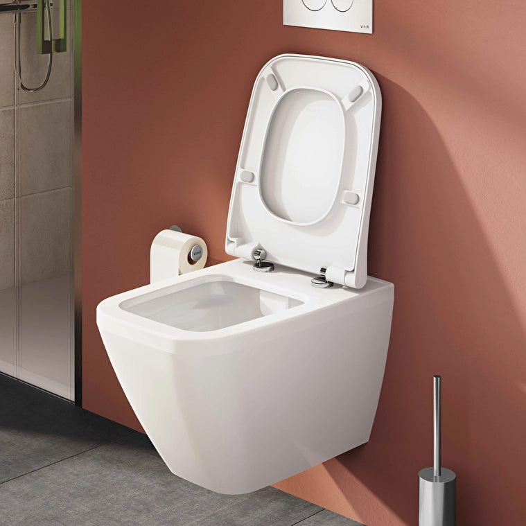 VitrA Integra Square Slim Klozet Kapağı, Yavaş Kapanır Sök Tak