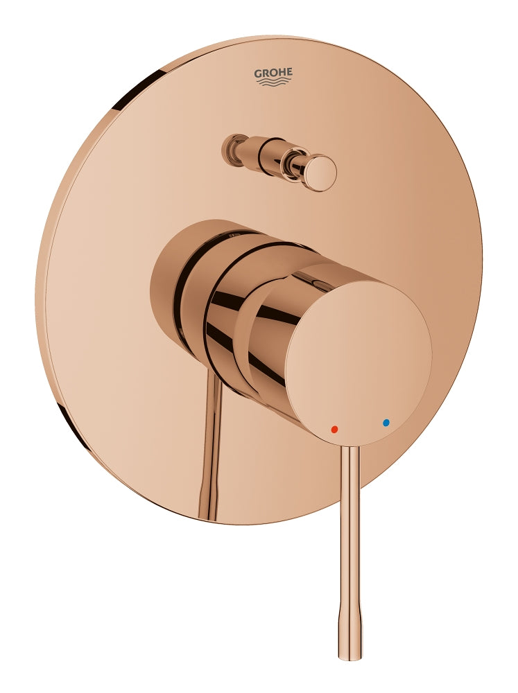 Grohe Essence New Ankastre Banyo/Duş Bataryası (Sıva Üstü Grubu), Parlak Bakır - GROHE 19285DA1