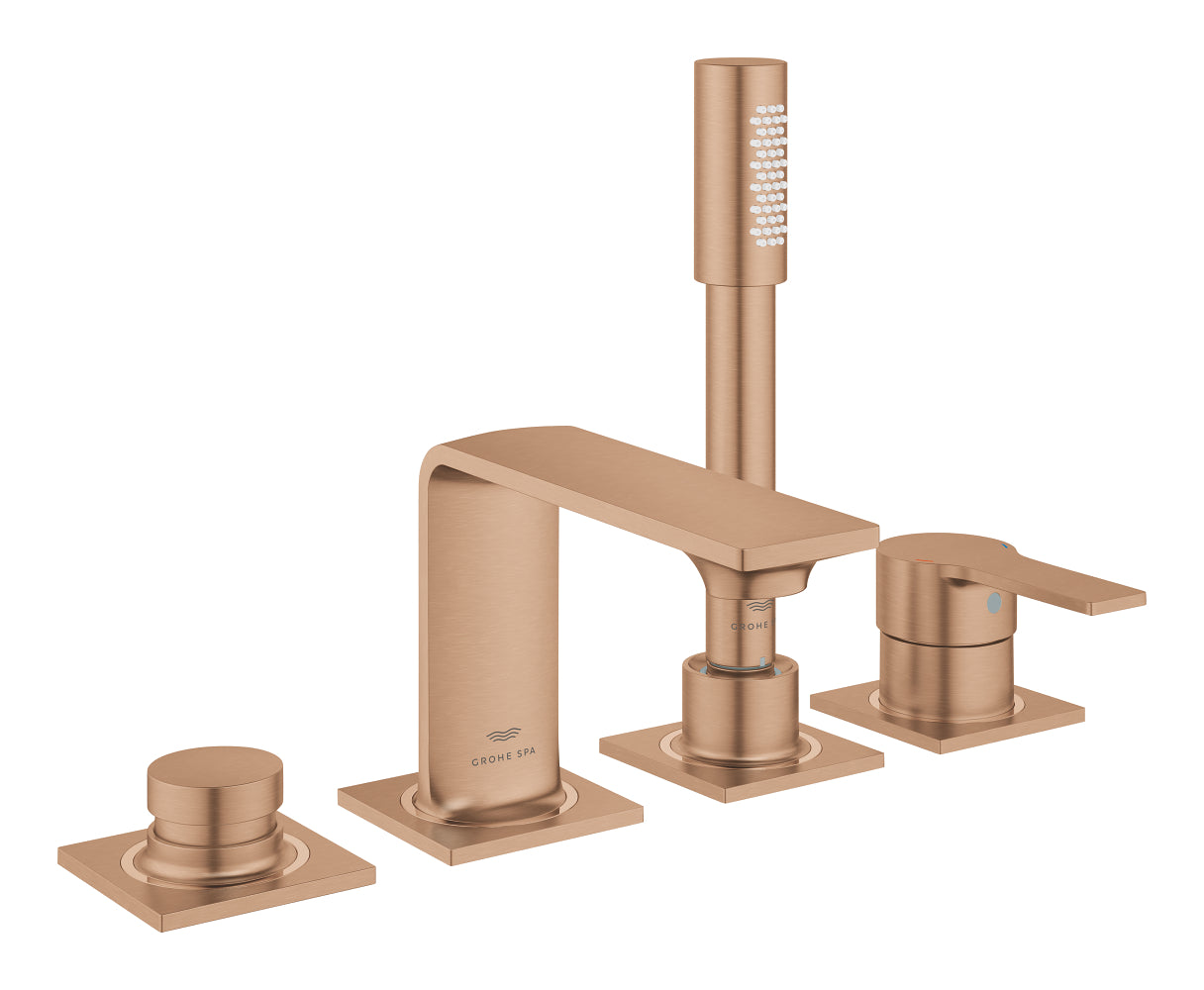 Grohe Allure 4 Delikli Ankastre Küvet Bataryası, Fırçalı Bakır - GROHE 19316DL1