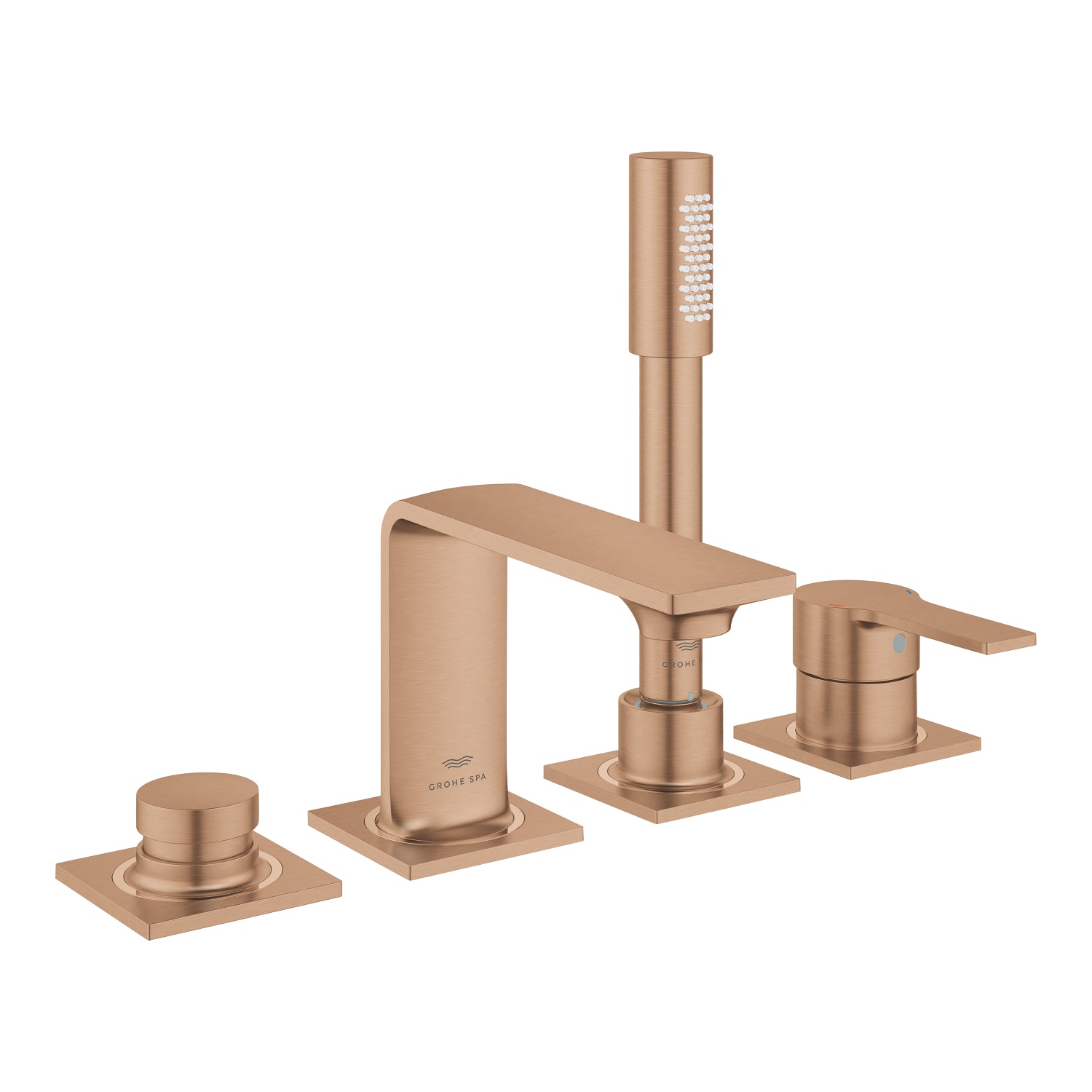 Grohe Allure 4 Delikli Ankastre Küvet Bataryası, Fırçalı Bakır - alternatif görünüm - GROHE 19316DL1