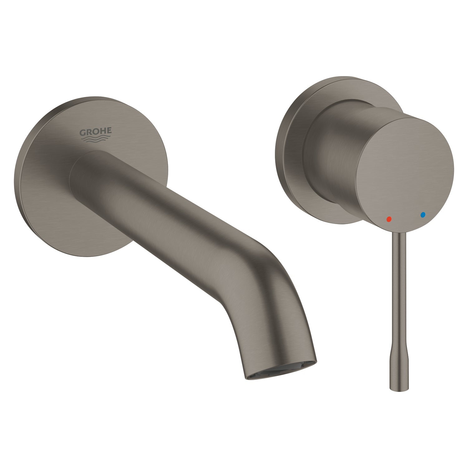 Grohe Essence New Duvardan Ankastre Lavabo Bataryası (Sıva Üstü Grubu), Fırçalı Sert Grafit - alternatif görünüm - GROHE 19408AL1