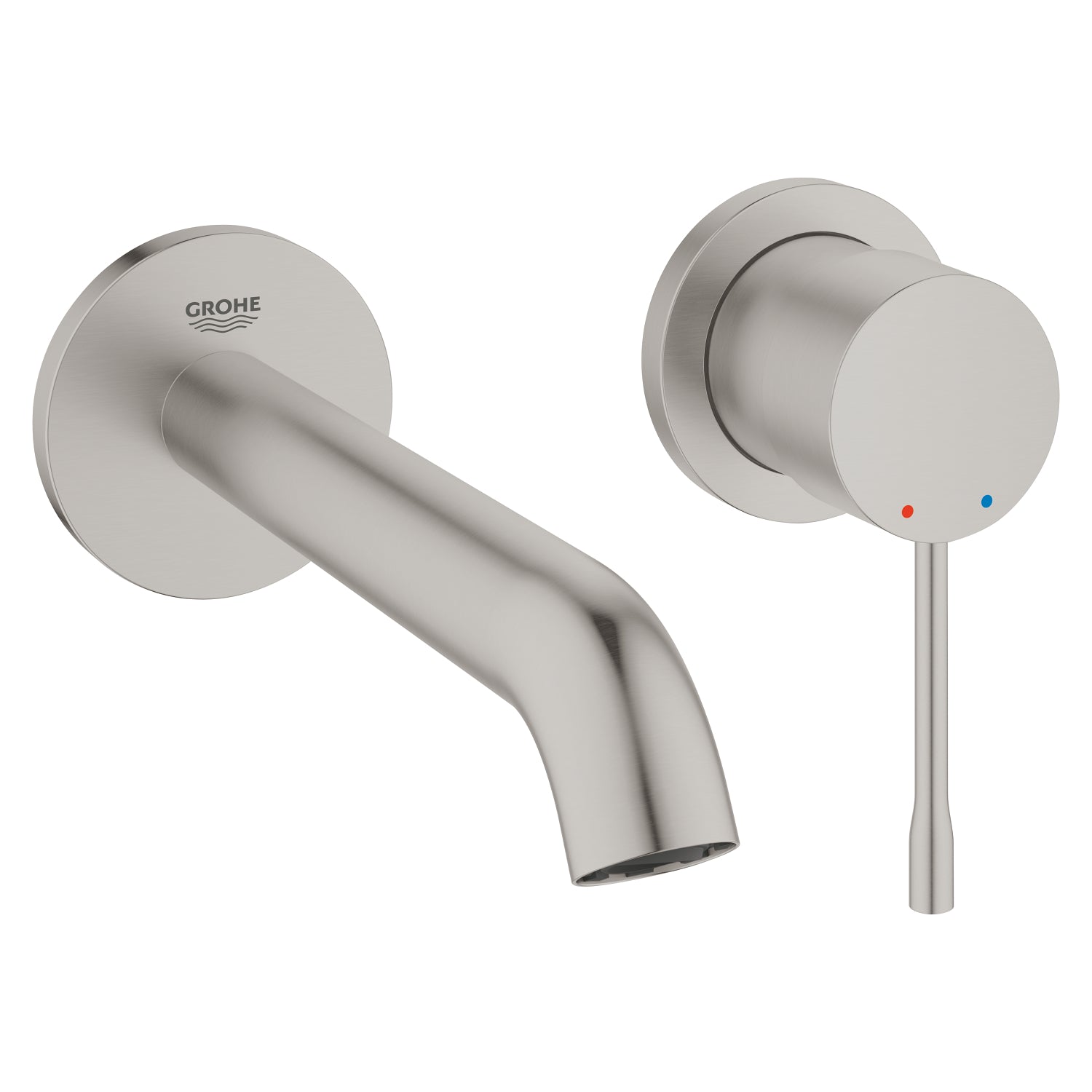 Grohe Essence New Duvardan Ankastre Lavabo Bataryası (Sıva Üstü Grubu), Paslanmaz Çelik - alternatif görünüm - GROHE 19408DC1