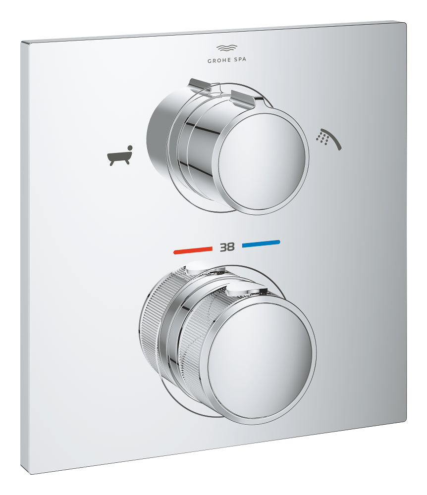 Grohe Allure Termostatik Ankastre Banyo ve Duş Bataryası (Sıva Üstü Grubu), 2 Yollu - GROHE 19446002