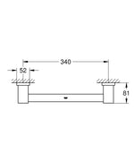 Grohe Essentials Cube Banyo Tutamağı, Krom