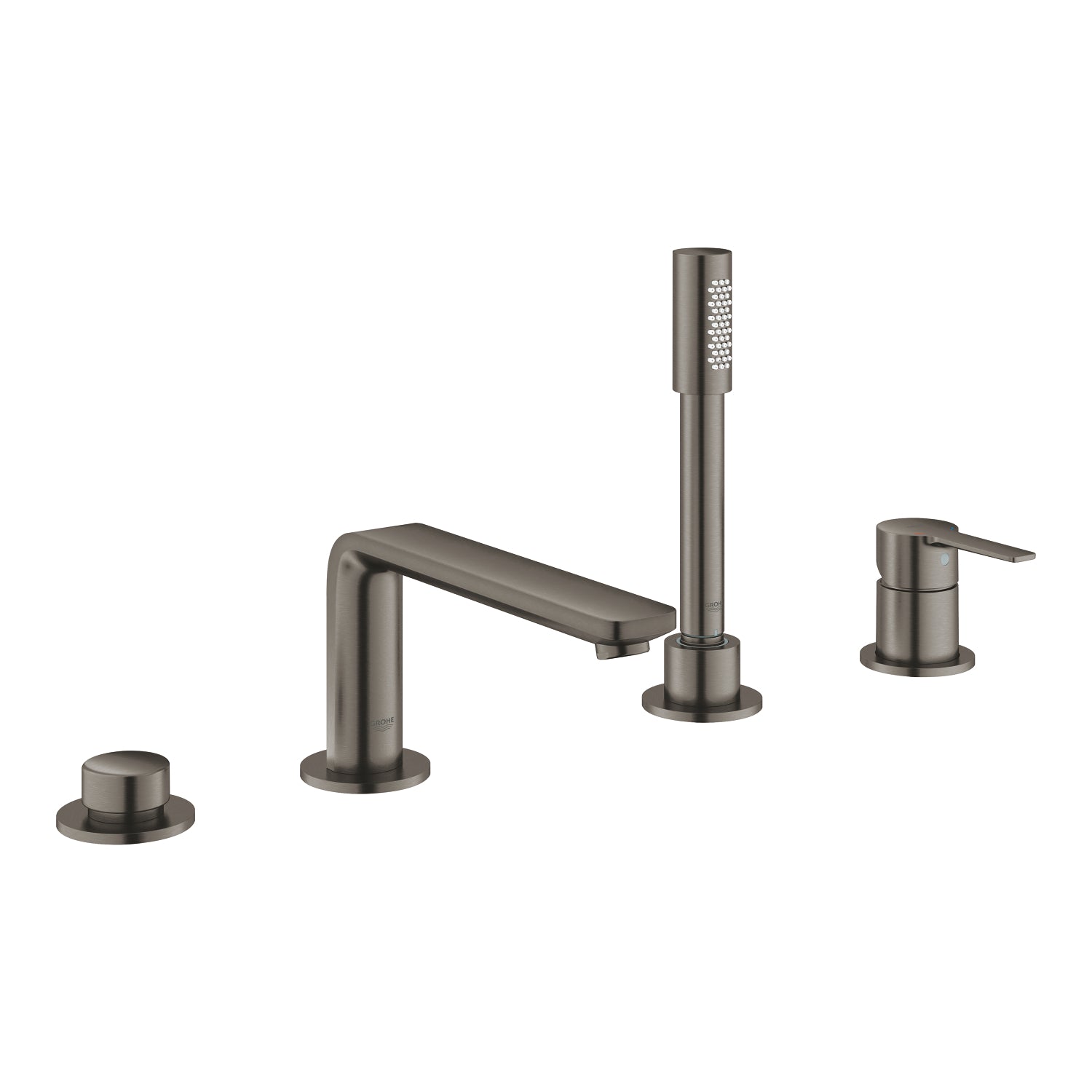 Grohe Lineare Dört Delikli Ankastre Küvet Bataryası (Sıva Üstü Grubu), Fırçalı Sert Grafit - alternatif görünüm - GROHE 19577AL1