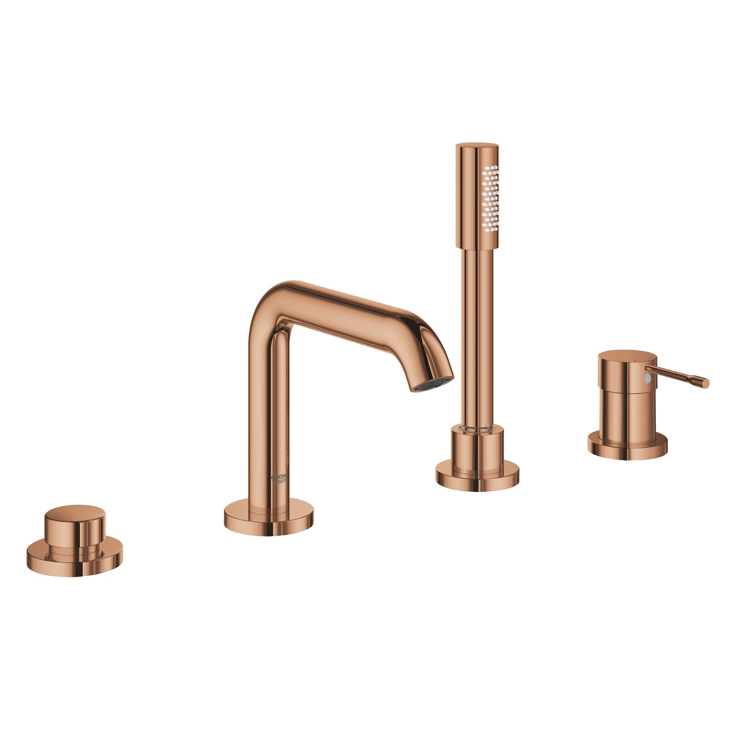 Grohe Essence 4 Delikli Küvet Bataryası (Sıva Üstü Grubu), Bakır - alternatif görünüm - GROHE 19578DA1