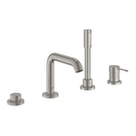 Grohe Essence New Ankastre Dört Delikli Ankastre Küvet Bataryası (Sıva Üstü Grubu), Paslanmaz Çelik - alternatif görünüm - GROHE 19578DC1