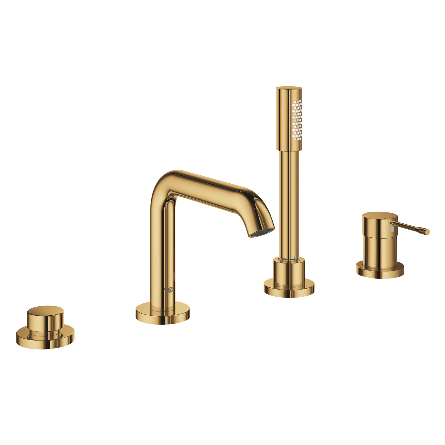 Grohe Essence 4 Delikli Küvet Bataryası (Sıva Üstü Grubu), Altın - alternatif görünüm - GROHE 19578GL1