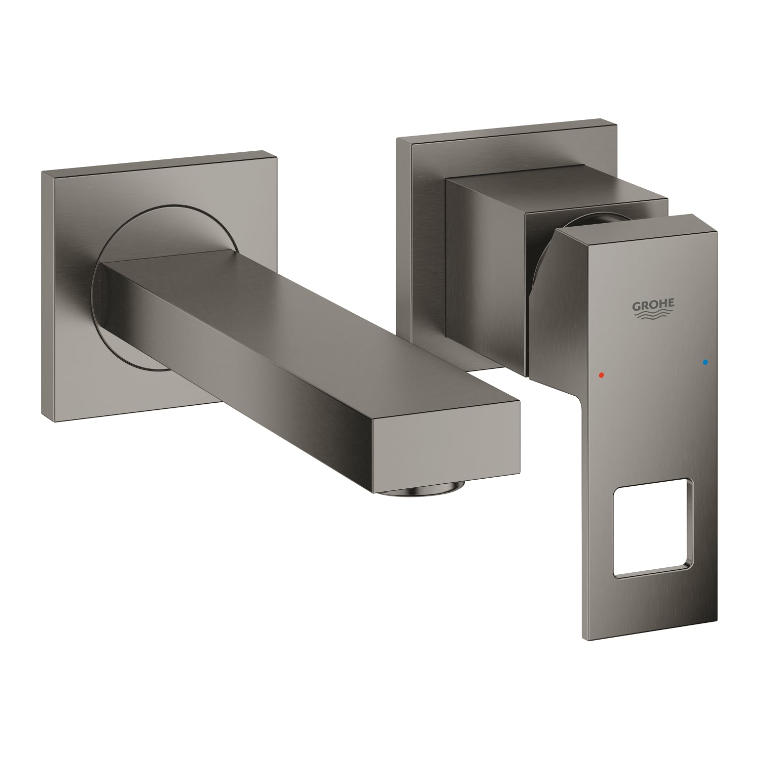 Grohe Eurocube Ankastre Lavabo Bataryası M-Boy (Sıva Üstü Grubu), Fırçalı Sert Grafit - alternatif görünüm - GROHE 19895AL0