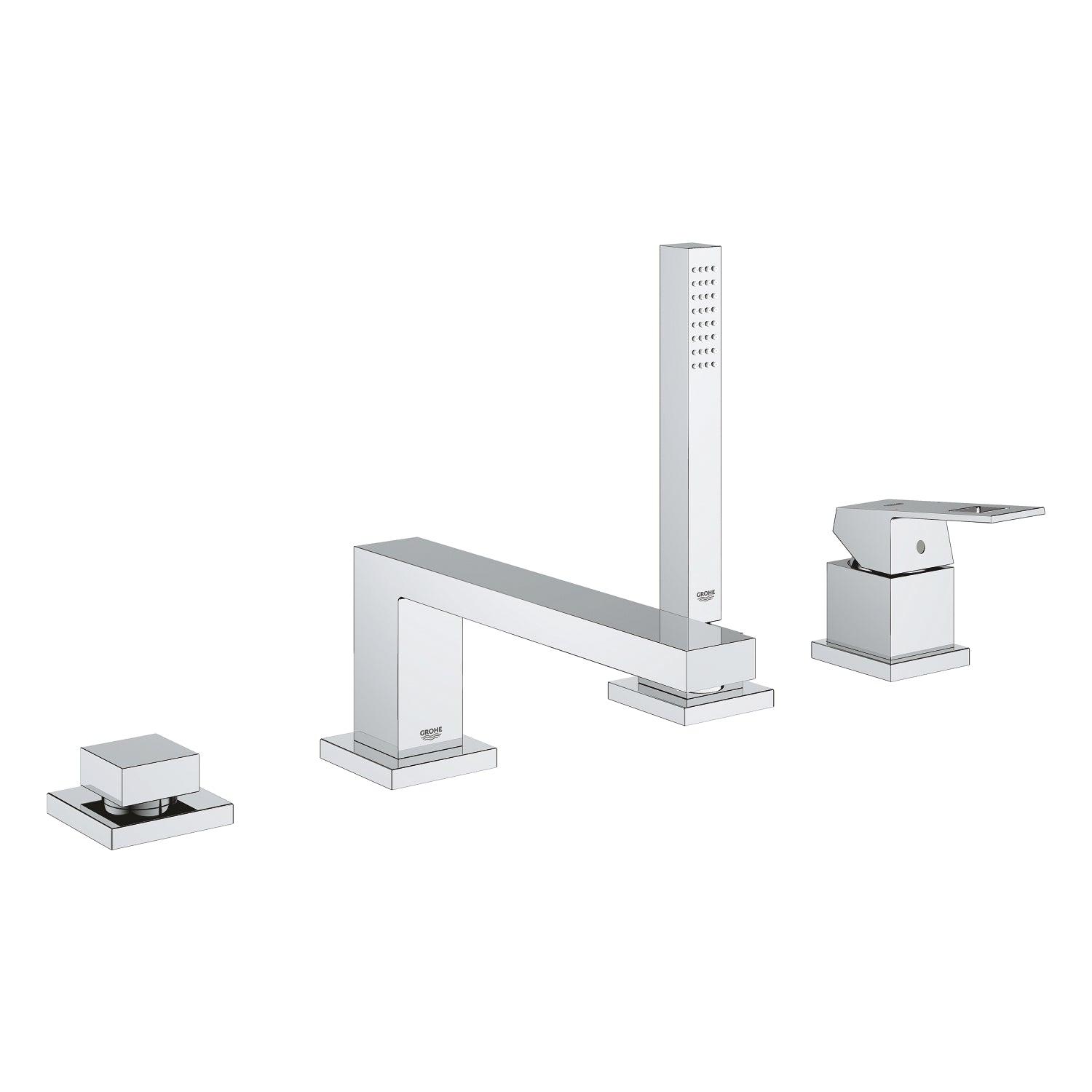 Grohe Euro Cube Dört Delikli Ankastre Küvet Bataryası (Sıva Üstü Grubu) - alternatif görünüm - GROHE 19897001