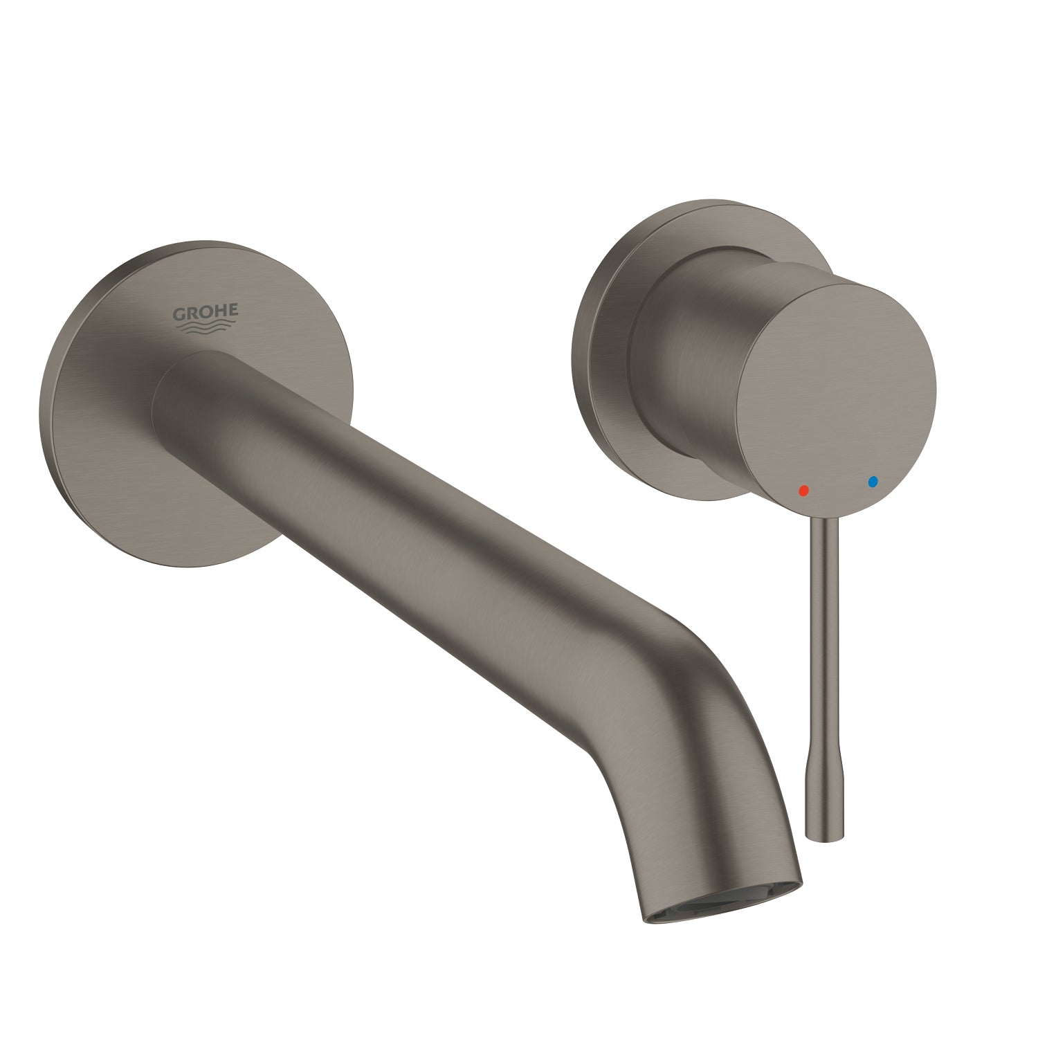 Grohe Essence Duvardan Ankastre Lavabo Bataryası L-Boyut (Sıva Üstü Grubu), Fırçalı Sert Grafit - alternatif görünüm - GROHE 19967AL1