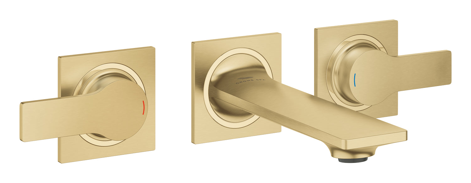 Grohe Allure 3 Delikli Ankastre Lavabo Bataryası (Sıva Üstü Grubu), Fırçalı Altın - GROHE 20189GN2