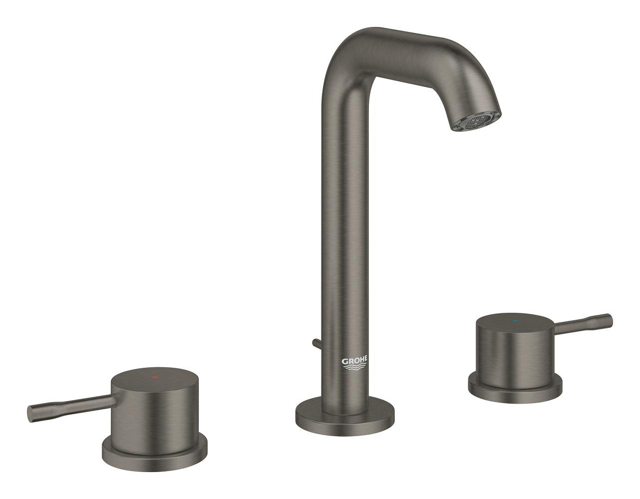 Grohe Essence 3 Delikli Lavabodan Ankastre Lavabo Bataryası, Fırçalı Sert Grafit - GROHE 20296AL1