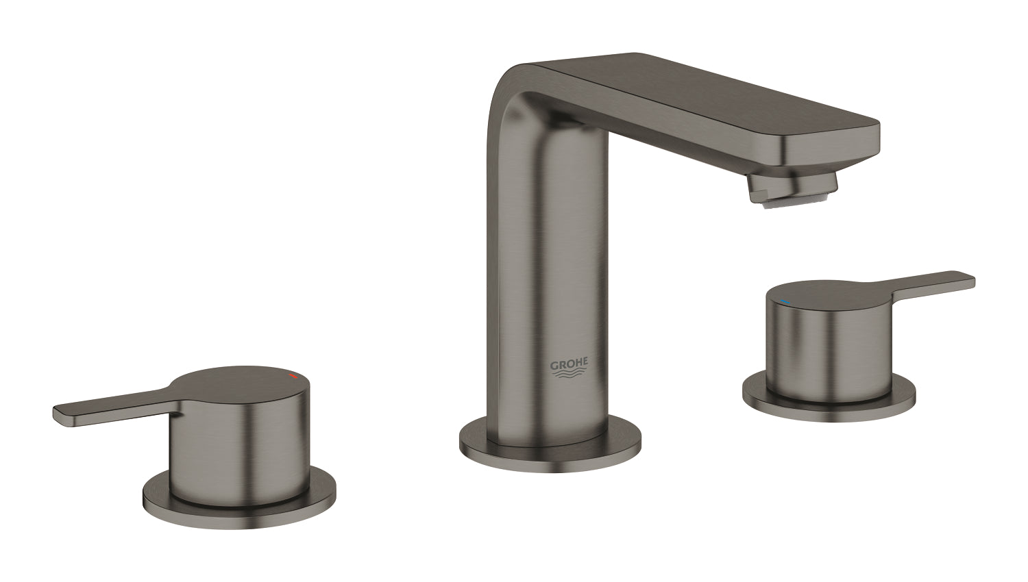 Grohe Lineare 3 Delikli Ankastre Lavabo Bataryası, Sifon Kumandalı, Fırçalı Sert Grafit - GROHE 20304AL1