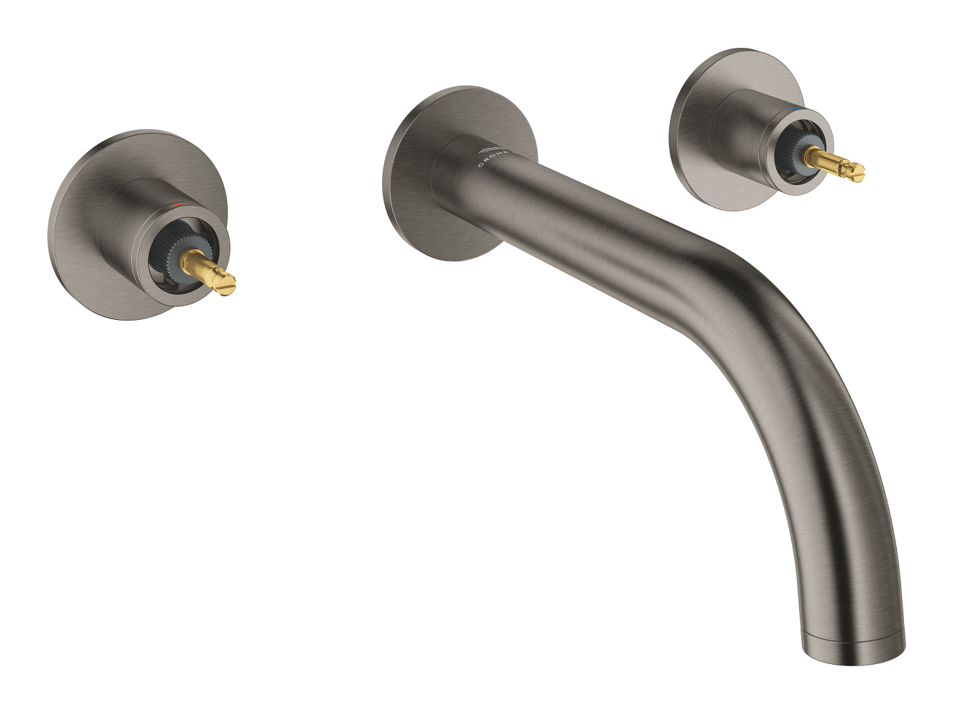 Grohe Atrio Private Collection 3 Delikli Ankastre Lavabo Bataryası (Sıva Üstü Grubu) Fırçalı Sert Grafit - GROHE 20587AL0