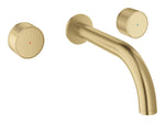 Grohe Atrio Private Collection 3 Delikli Ankastre Lavabo Bataryası (Sıva Üstü Grubu) Fırçalı Altın - GROHE 20589GN0