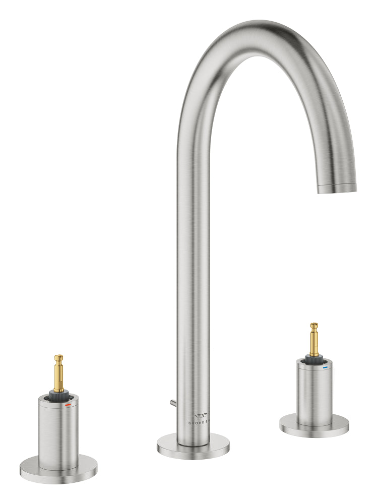 Grohe Atrio Private Collection 3 Delikli Ankastre Sifon Kumandalı Lavabo Bataryası (L-Boy), Paslanmaz Çelik - GROHE 20593DC0