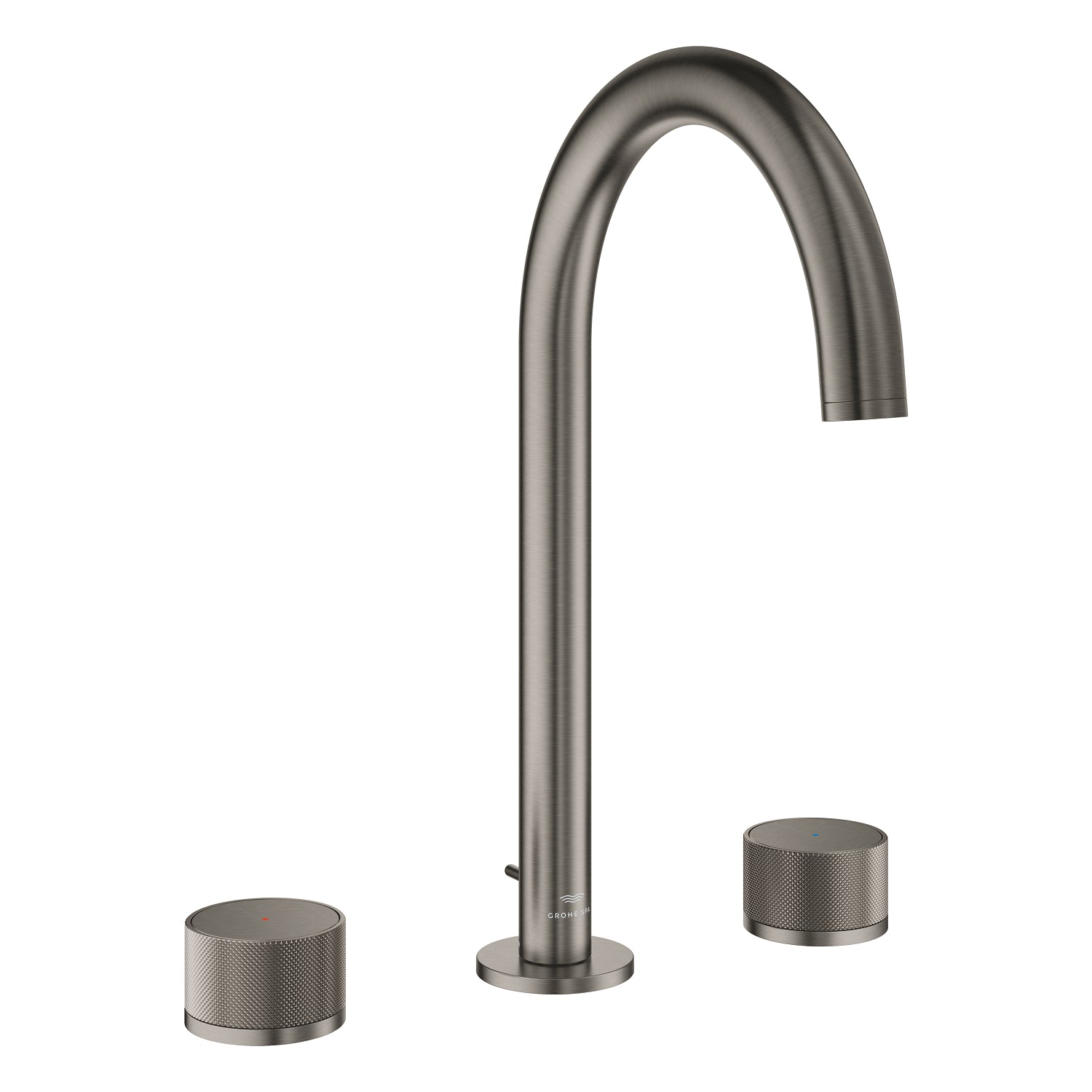 Grohe Atrio Private Collection 3 Delikli Ankastre Lavabo Bataryası, Sifon Kumandalı (L-Boy), Fırçalı Sert Grafit - alternatif görünüm - GROHE 20595AL0