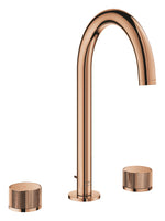 Grohe Atrio Private Collection 3 Delikli Ankastre Lavabo Bataryası, Sifon Kumandalı (L-Boy), Bakır - GROHE 20595DA0