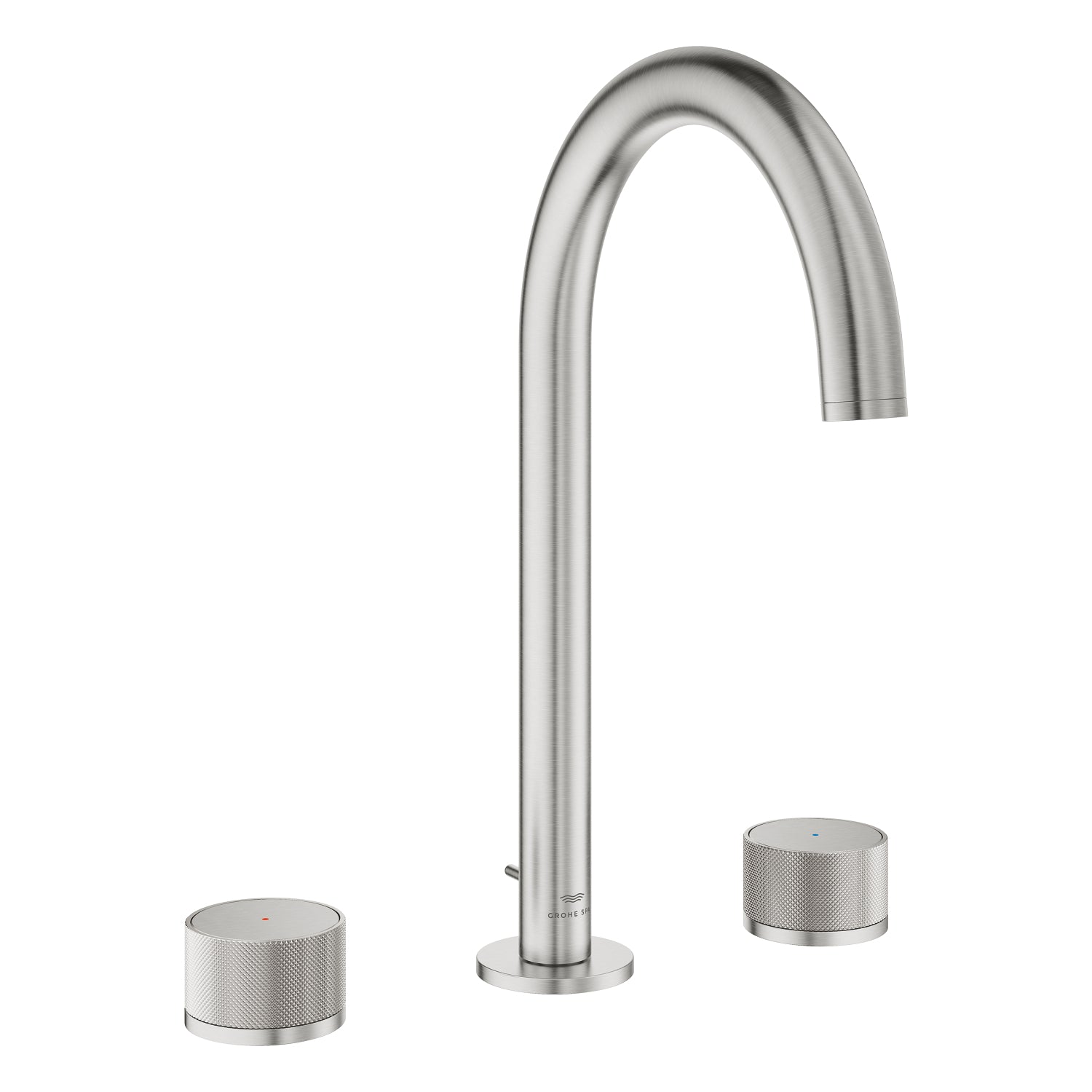 Grohe Atrio Private Collection 3 Delikli Ankastre Lavabo Bataryası, Sifon Kumandalı (L-Boy), Paslanmaz Çelik - alternatif görünüm - GROHE 20595DC0