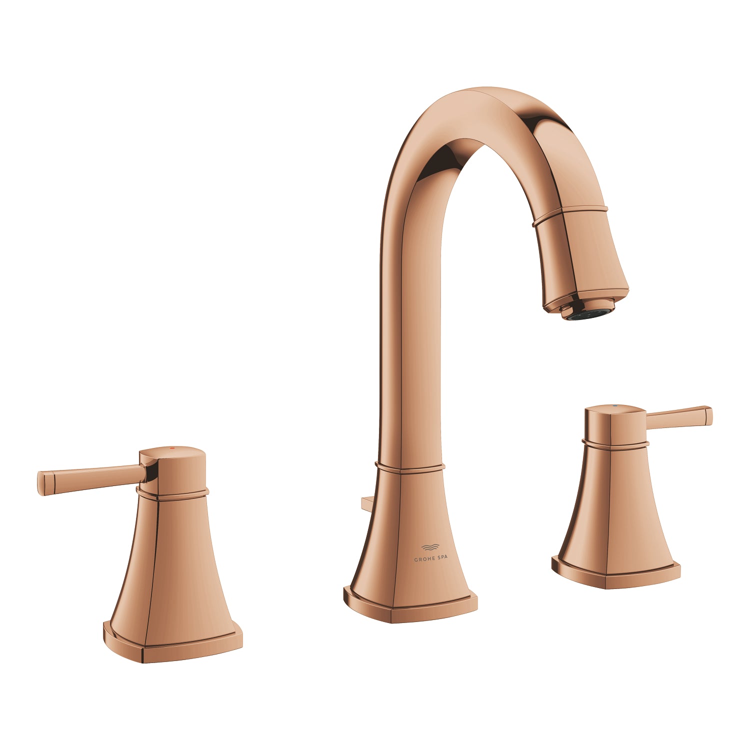 Grohe Grandera 3 Delikli Lavabo Bataryası, Sifon Kumandalı, Bakır - alternatif görünüm - GROHE 20619DA0