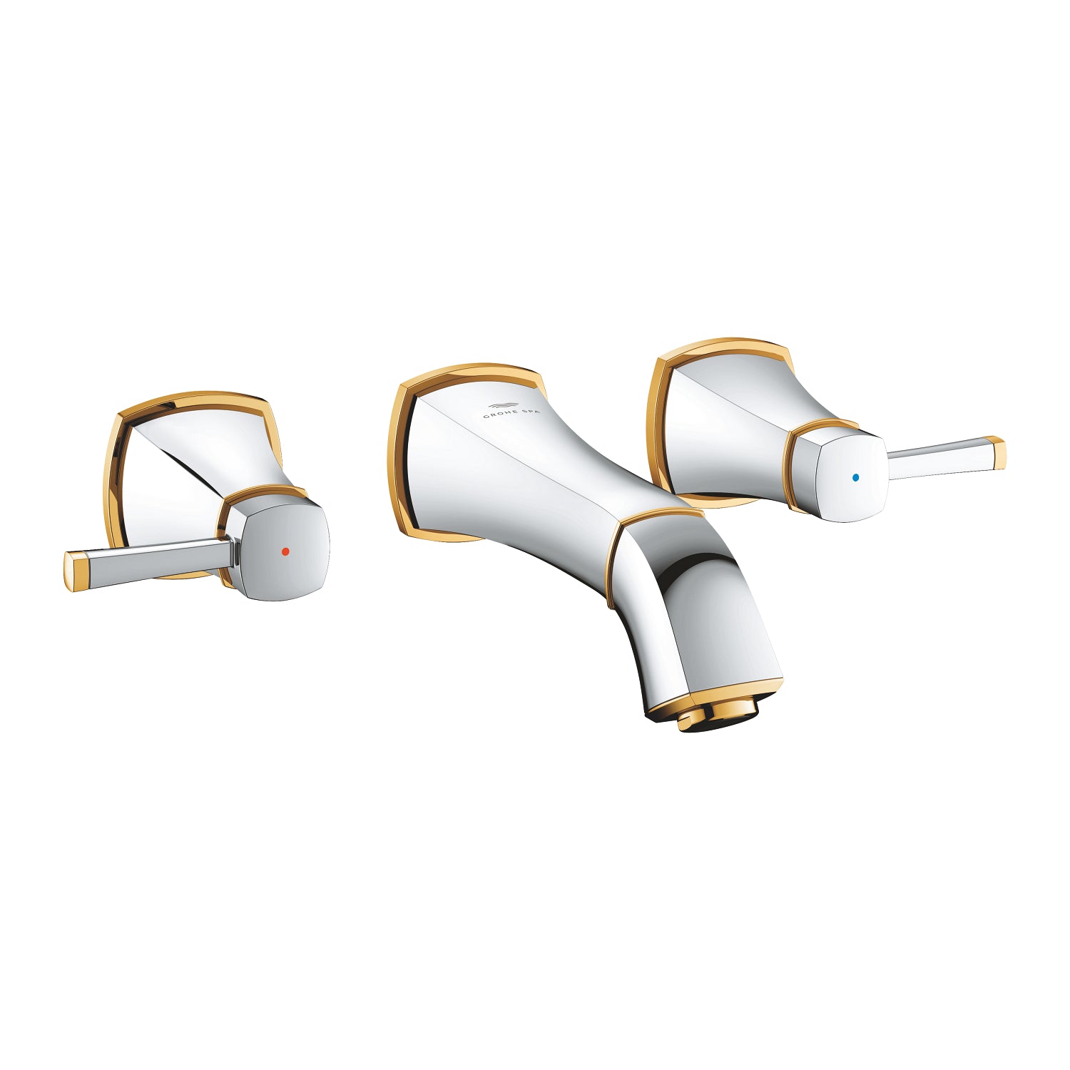 Grohe Grandera Duvardan Ankastre Lavabo Bataryası (Sıva Üstü Grubu) Krom-Altın - alternatif görünüm - GROHE 20622IG0