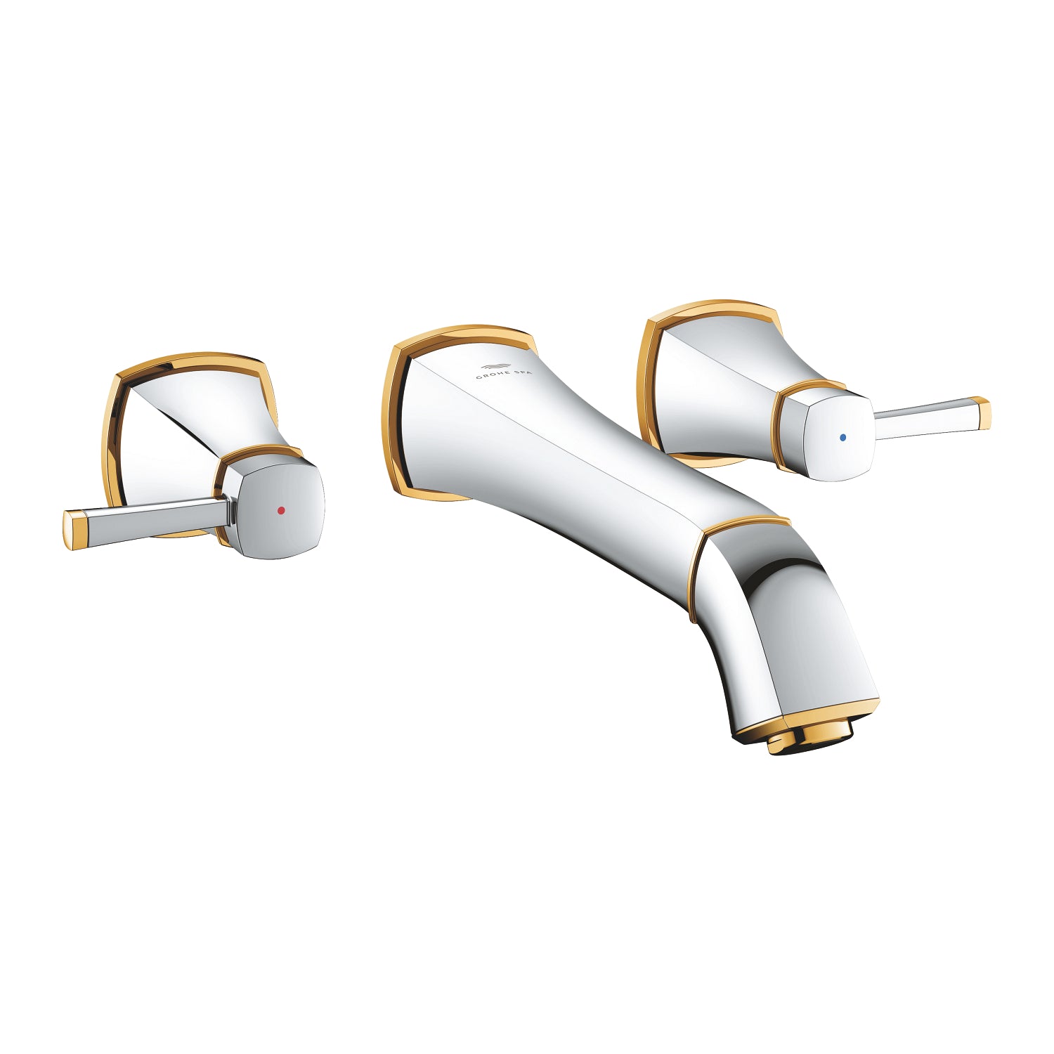 Grohe Grandera Duvardan Ankastre (L-Boy) Lavabo Bataryası (Sıva Üstü Grubu) Krom-Altın - alternatif görünüm - GROHE 20623IG0