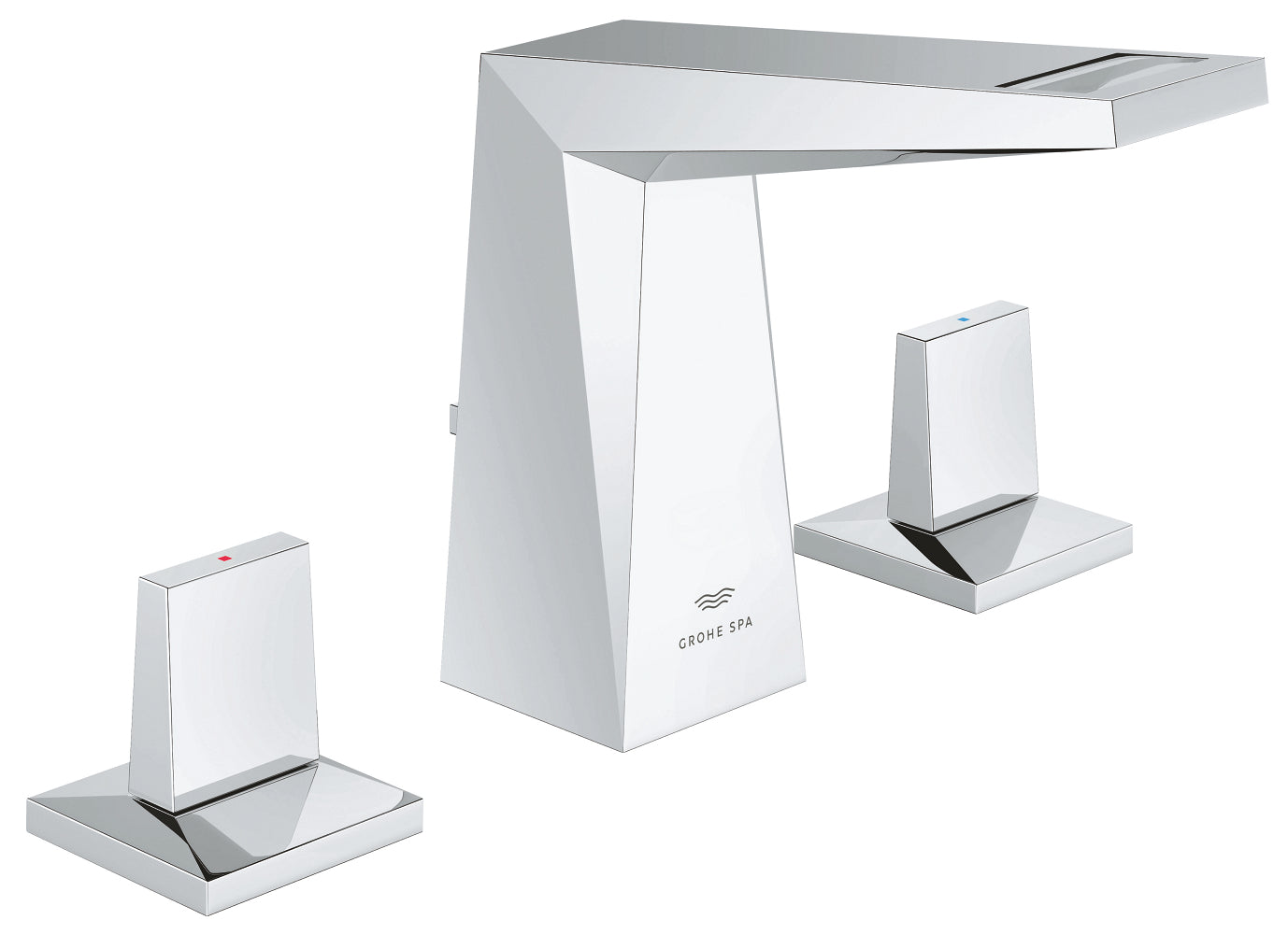 Grohe Allure Brilliant M-Boy, 3 Delikli Lavabodan Ankastre Lavabo Bataryası, Sifon Kumandalı - GROHE 20626000