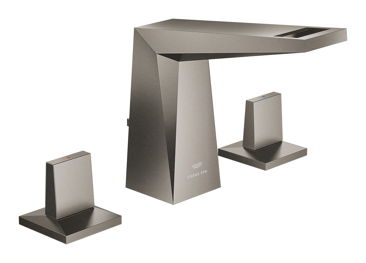 Grohe Allure Brilliant M-Boy, 3 Delikli Lavabodan Ankastre Lavabo Bataryası, Sifon Kumandalı, Fırçalı Sert Grafit - GROHE 20626AL0