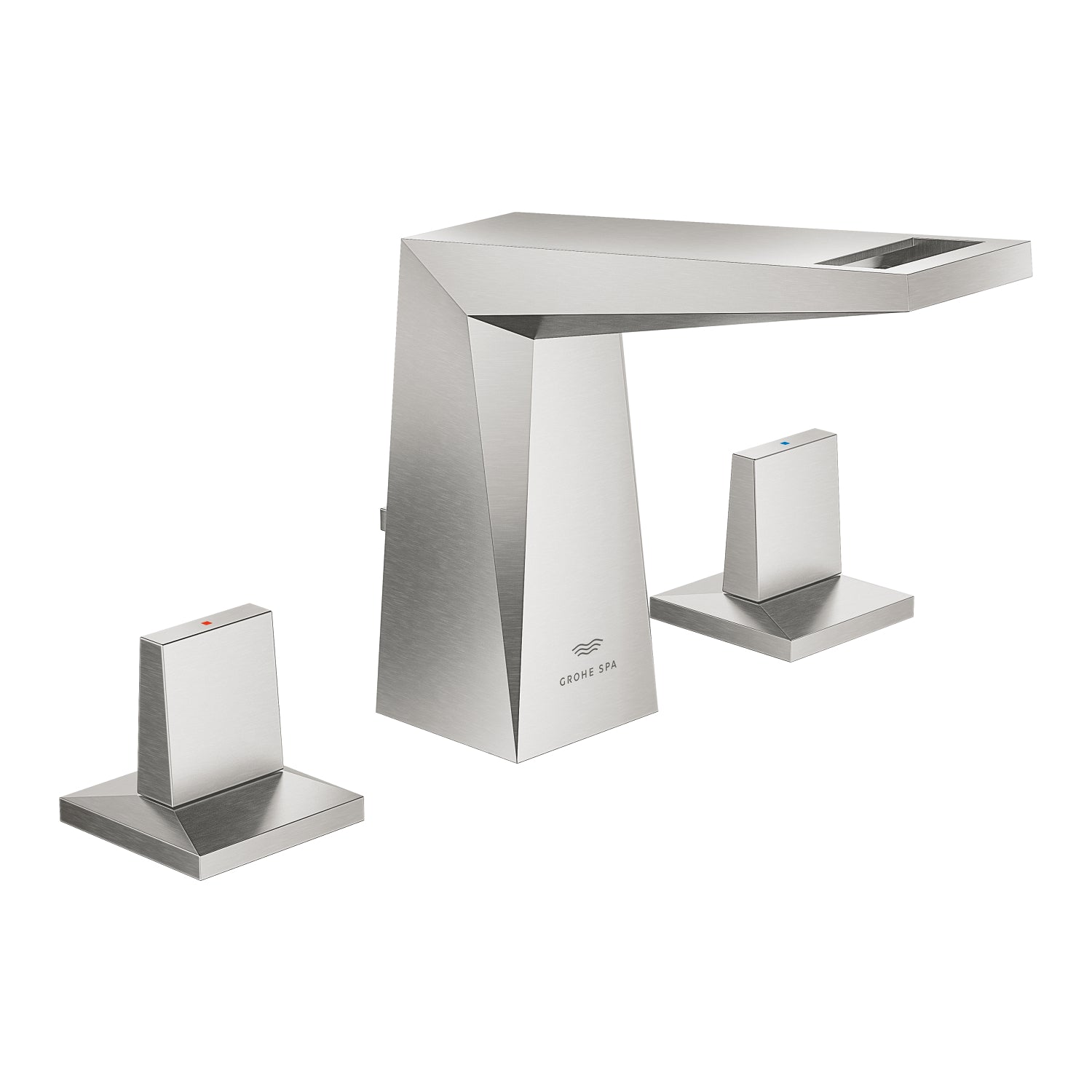 Grohe Allure Brilliant M-Boy, 3 Delikli Lavabodan Ankastre Lavabo Bataryası, Sifon Kumandalı, Paslanmaz Çelik - alternatif görünüm - GROHE 20626DC0