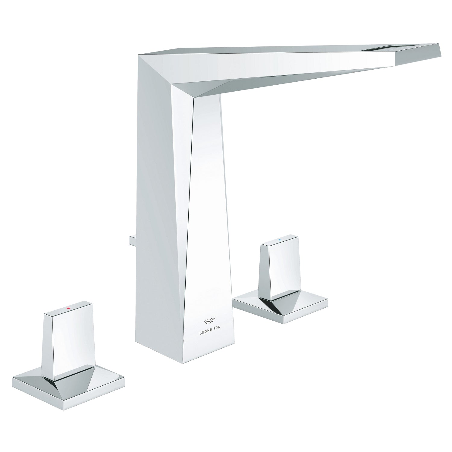 Grohe Allure Brilliant L-Boy, 3 Delikli Lavabodan Ankastre Lavabo Bataryası, Sifon Kumandalı - alternatif görünüm - GROHE 20627000