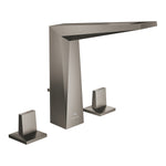Grohe Allure Brilliant L-Boy, 3 Delikli Lavabodan Ankastre Lavabo Bataryası, Sifon Kumandalı, Fırçalı Sert Grafit - alternatif görünüm - GROHE 20627AL0