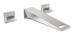 Grohe Allure Brilliant L-Boy, 3 Delikli Duvardan Ankastre Lavabo Bataryası (Sıva Üstü Grubu), Paslanmaz Çelik - GROHE 20629DC0