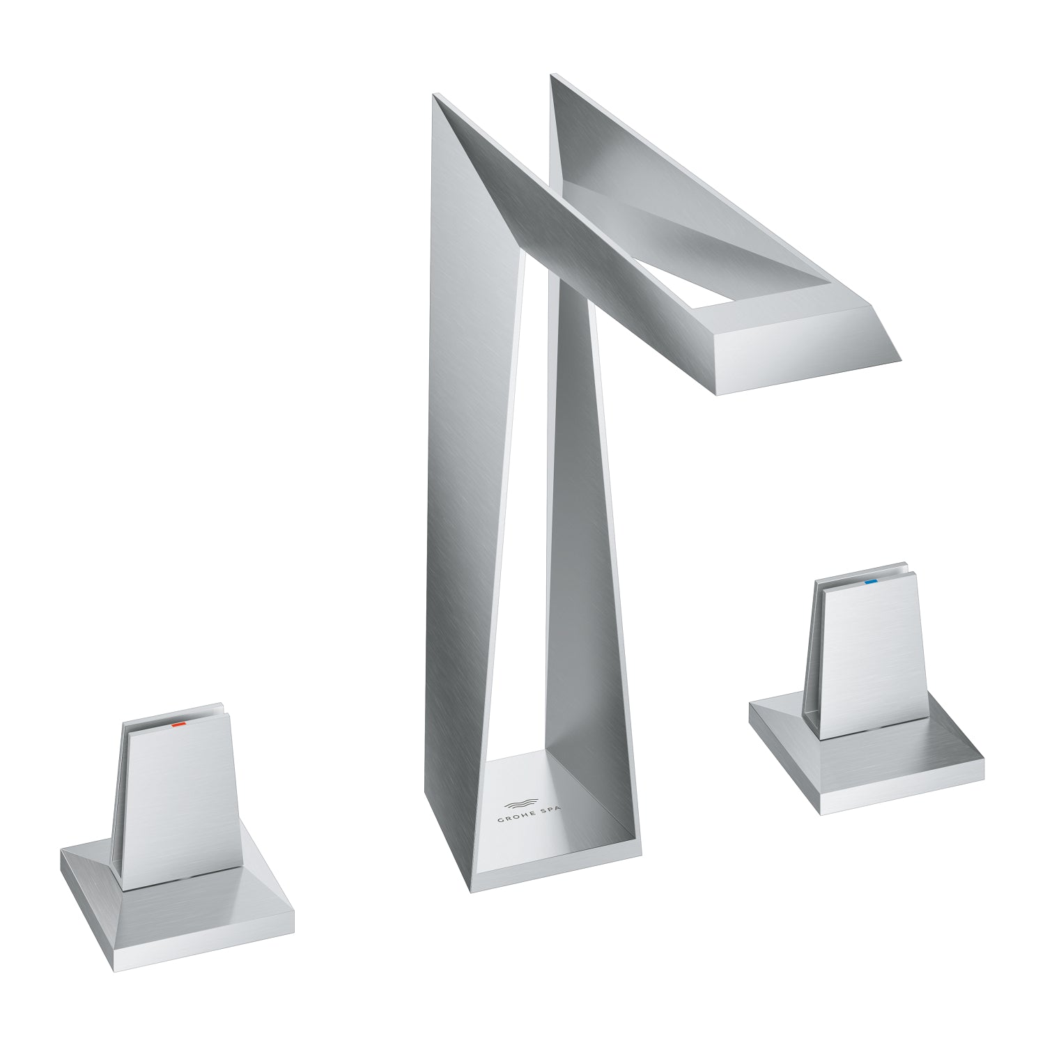 Grohe Allure Brilliant Icon 3D, 3 Delikli Lavabodan Ankastre Lavabo Bataryası, Paslanmaz Çelik - alternatif görünüm - GROHE 20634SD0