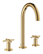 Grohe Atrio 3 Delikli Ankastre Lavabo Bataryası (4 Çubuklu Volan) L-Boy, Altın - GROHE 20643GL0