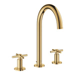 Grohe Atrio 3 Delikli Ankastre Lavabo Bataryası (4 Çubuklu Volan) L-Boy, Altın - alternatif görünüm - GROHE 20643GL0