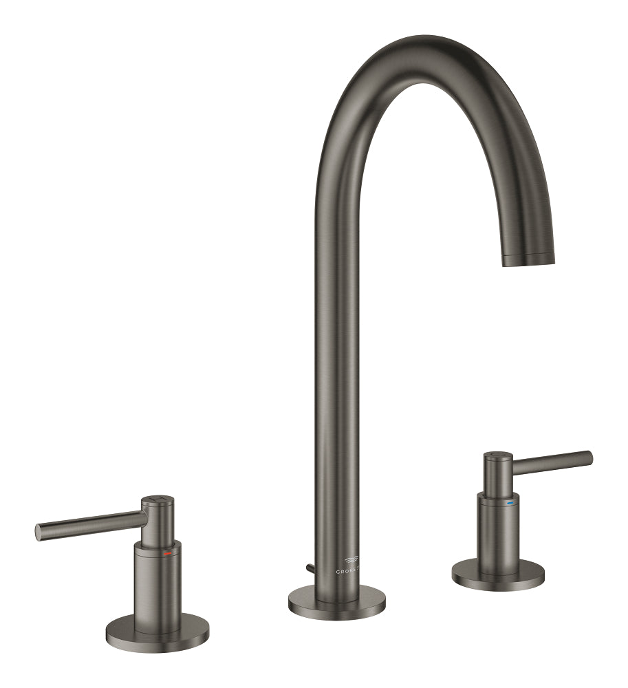 Grohe Atrio 3 Delikli Ankastre Lavabo Bataryası, Sifon Kumandalı, Fırçalı Sert Grafit - GROHE 20649AL0