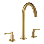 Grohe Atrio 3 Delikli Ankastre Lavabo Bataryası, Sifon Kumandalı, Fırçalı Altın - alternatif görünüm - GROHE 20649GN0